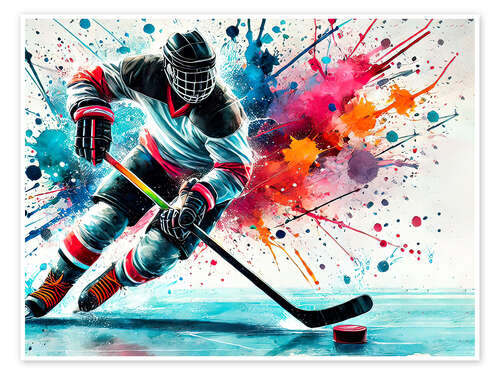 Plakat Ice hockey player I