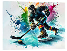 Acrylic print Ice hockey player II - nobelart