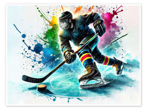 Poster Ice hockey player II