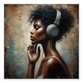 Wall print Music captures you - Photoplace Creative