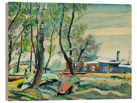 Wood print Kaisermühlen - Oskar Laske