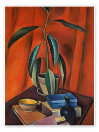 Tableau Still life with rubber tree, 1921 - Alexander Kanoldt