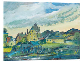 Quadro em acrílico Große Wolke (Puchberg am Schneeberg), 1950 - Oskar Laske