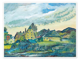 Wall print Große Wolke (Puchberg am Schneeberg), 1950 - Oskar Laske