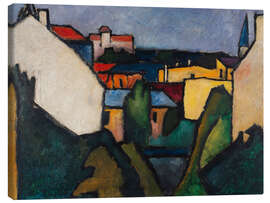 Lienzo Houses, 1910 - Alexander Kanoldt