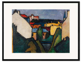 Gerahmter Kunstdruck Häuser, 1910