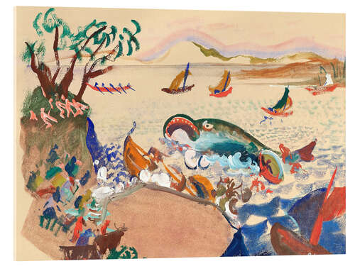 Tableau en verre acrylique The whale