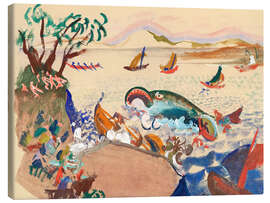 Canvastavla The whale - Oskar Laske