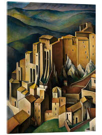 Akrylglastavla Olevano, 1927 - Alexander Kanoldt