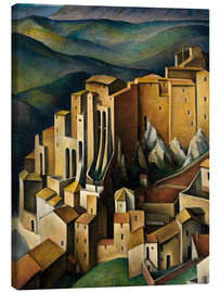Lienzo Olevano, 1927 - Alexander Kanoldt