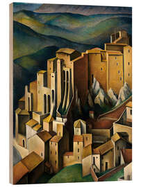 Wood print Olevano, 1927 - Alexander Kanoldt
