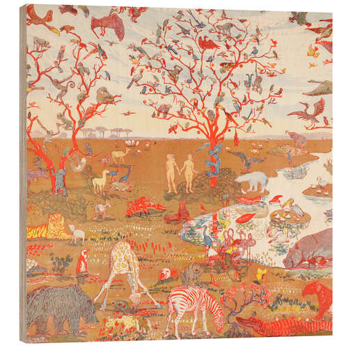 Wood print Paradise, 1913