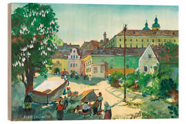 Holzbild Kremsmünster - Oskar Laske