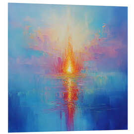 Hartschaumbild Die Flamme des Wissens