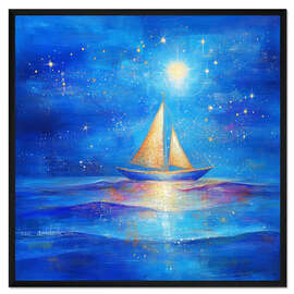 Gerahmter Kunstdruck Zwischen Himmel und Meer - DejaReve