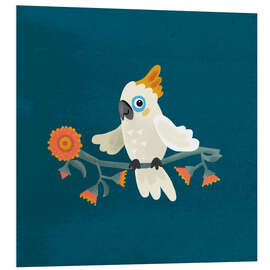 Hartschaumbild Niedlicher Kakadu - Julia Reyelt