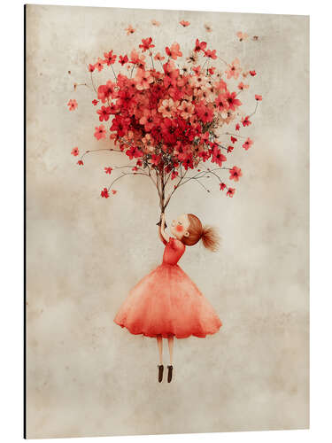 Alumiinitaulu Red Flower Bouquet