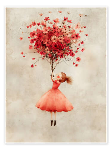 Poster Red Flower Bouquet