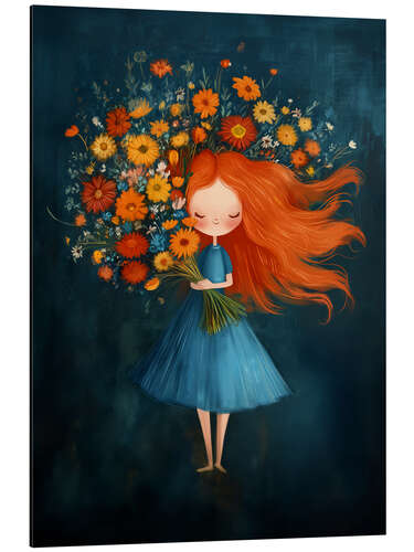 Aluminium print Dreaming of Flowers