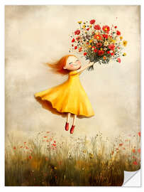 Sticker mural Flowers in the Wind