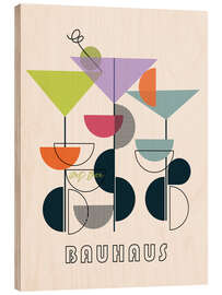Holzbild Bauhaus Bar