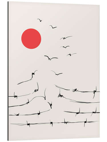 Aluminium print Break Free