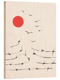 Tableau en bois Break Free - CatsAndDotz