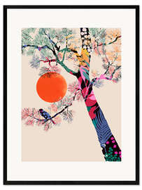 Gerahmter Kunstdruck Japanischer Sommer