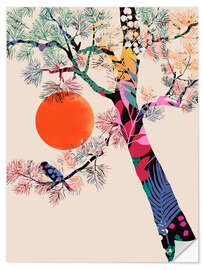 Sticker mural Japanese Summer - CatsAndDotz