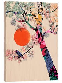Cuadro de madera Japanese Summer - CatsAndDotz