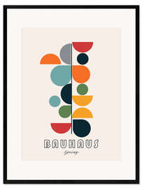 Plakat artystyczny premium w ramie Bauhaus Spring