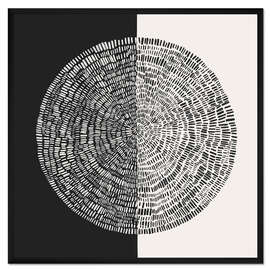 Gerahmter Kunstdruck Convergence - CatsAndDotz