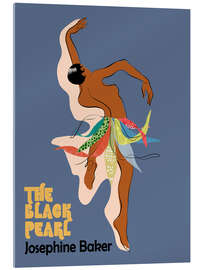 Acrylic print The Black Pearl - Josephine Baker - CatsAndDotz