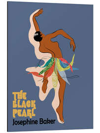 Tableau en aluminium The Black Pearl - Josephine Baker - CatsAndDotz