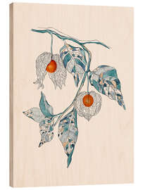 Cuadro de madera Chinese Lantern - CatsAndDotz