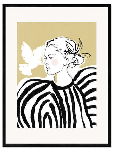 Ingelijste kunstdruk Peace