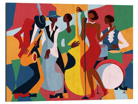 Magnettafel Jazz Band