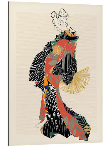 Aluminium print Geisha