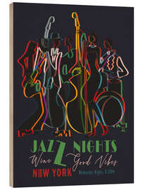Puutaulu Jazz Nights - CatsAndDotz