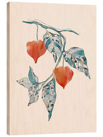 Holzbild Pshysallis - CatsAndDotz