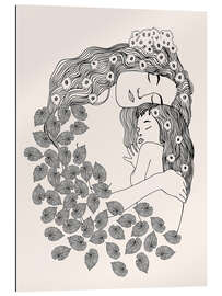 Cuadro de plexi-alu Klimt, Mother and Daughter
