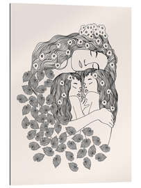 Cuadro de plexi-alu Klimt, Mother and daughters