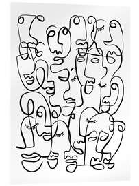 Acrylic print Collective Portraits - CatsAndDotz