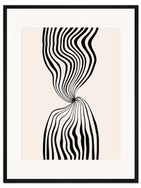 Gerahmter Kunstdruck Vortex - CatsAndDotz