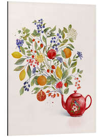 Quadro em alumínio Fruit Symphony - CatsAndDotz
