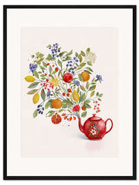 Gerahmter Kunstdruck Frucht Symphonie - CatsAndDotz