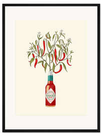 Gerahmter Kunstdruck Scharfer Baum