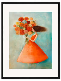 Gerahmter Kunstdruck I can buy myself flowers - Annika Persson