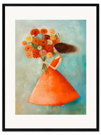 Gerahmter Kunstdruck I can buy myself flowers - Annika Persson