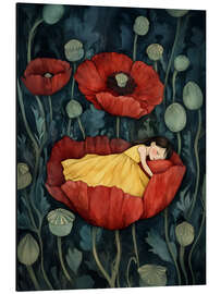 Aluminium print Poppyfield Dreaming